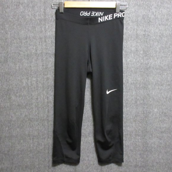 Nike Pants - Nike PRO Cool Dri Fit Womens Training Running Capri Tights Leggings Small Black